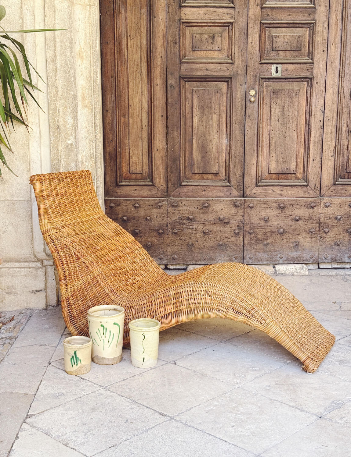 Set of Three 1930s Tree of Life Ceramic Jars