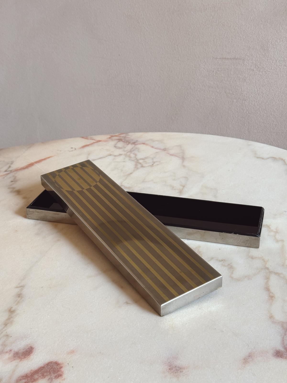 1960s Long Signed Romeo Rega Desk Box