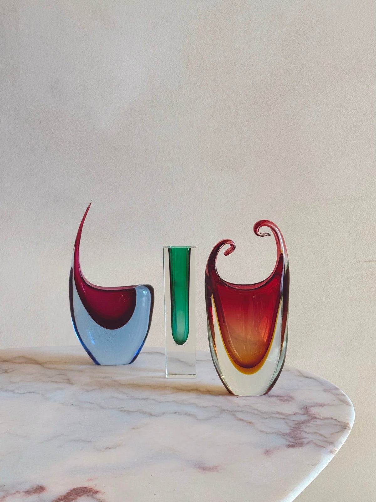 Murano Glass Vases, Bottles, Apothecary Jars