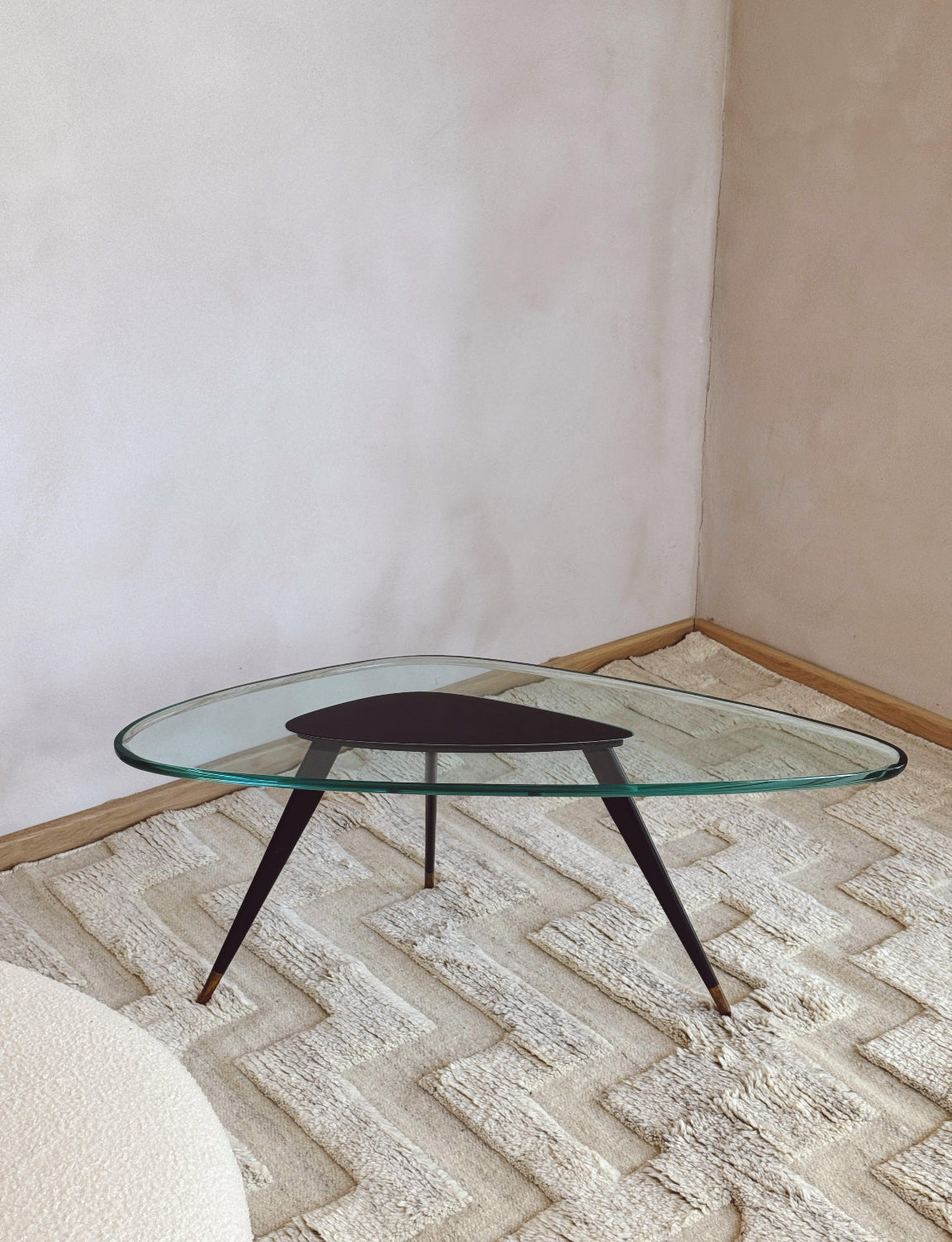 1960s Fontana Arte Glass Side Table