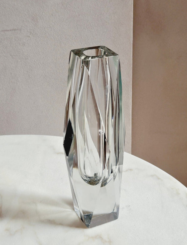 1960s Transparent Large Mandruzzato Vase