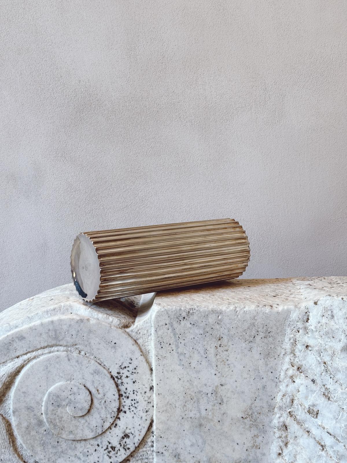 1970s Ridged Silver Wine Cooler