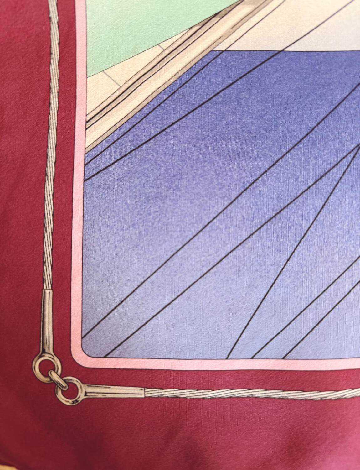 1970s Silk Sailing Scarf by Mantero