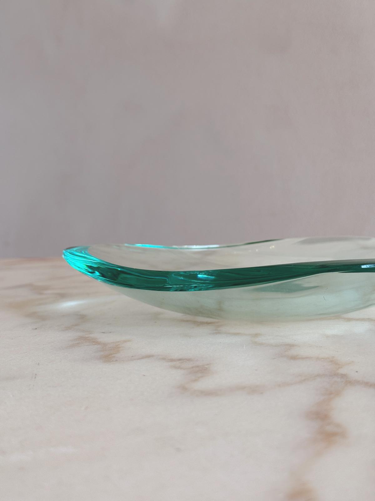 1970s Triangular Fontana Arte Bowl