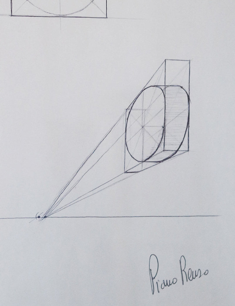 Original Signed Drawing by Renzo Piano1959
