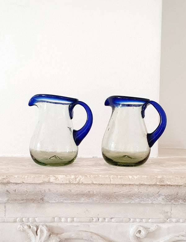1920s Hand-blown Farmhouse glass jugs