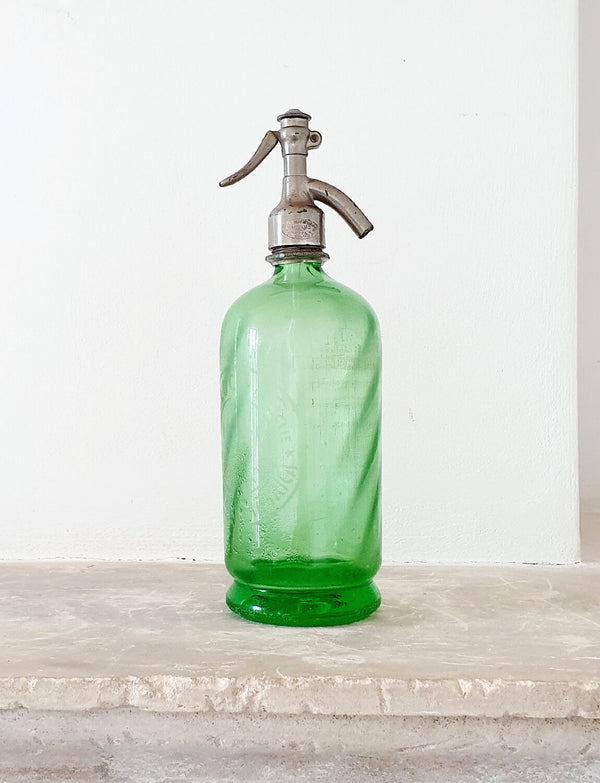 1940s Green Luca Soda Bottle