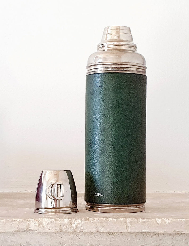 1970s Gucci Leather Thermos