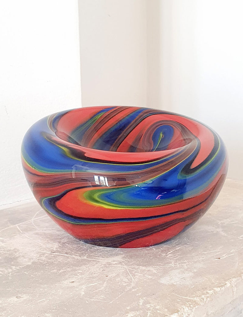 1980s Ottavio Missoni Murano Glass Bowl