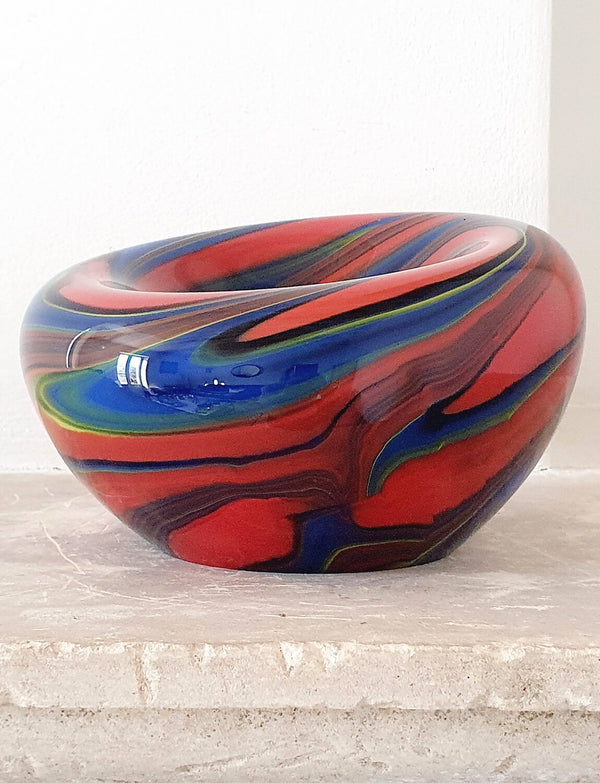 1980s Ottavio Missoni Murano Glass Bowl