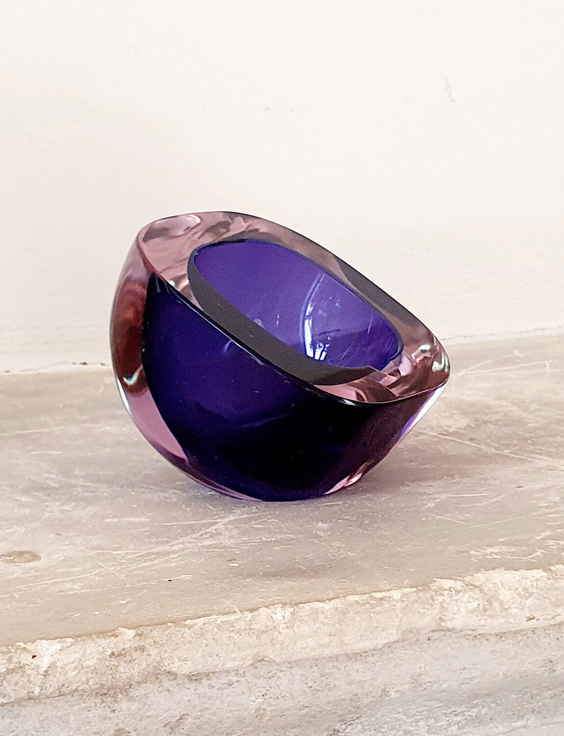 1950s Seguso Vetri d'Arte Purple Bowl