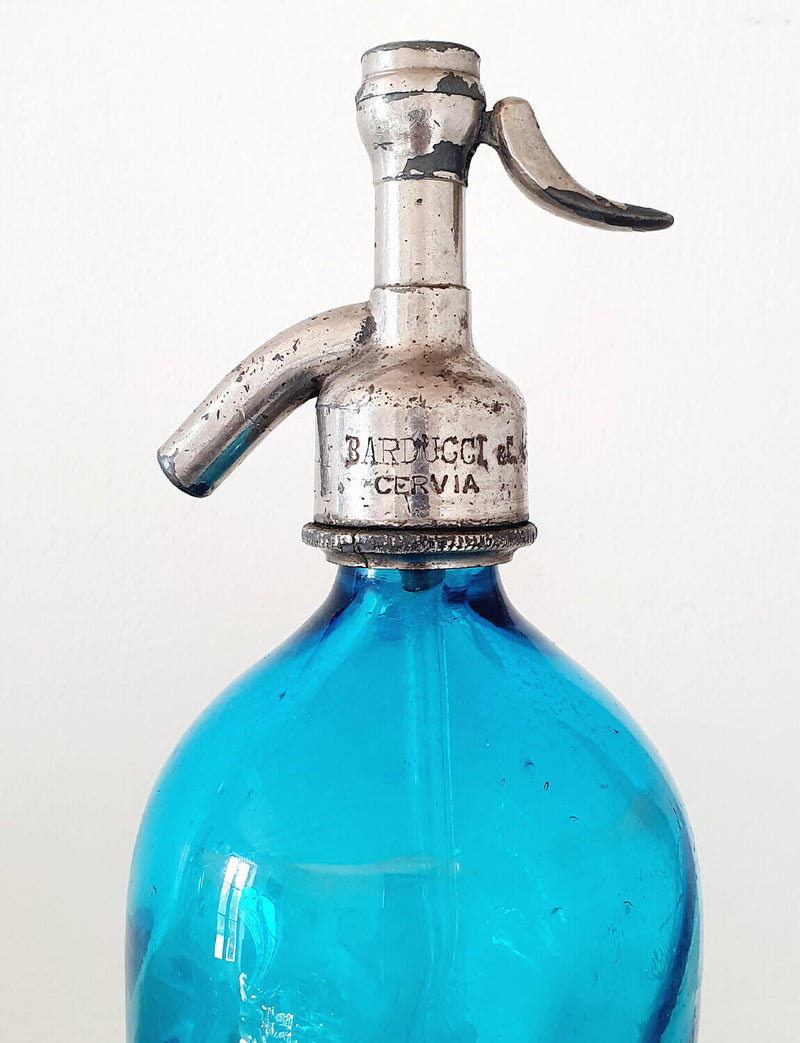 1940s Blue Soda Bottle