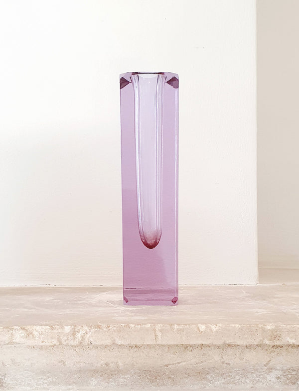Mandruzzato Pink Geometric Vase